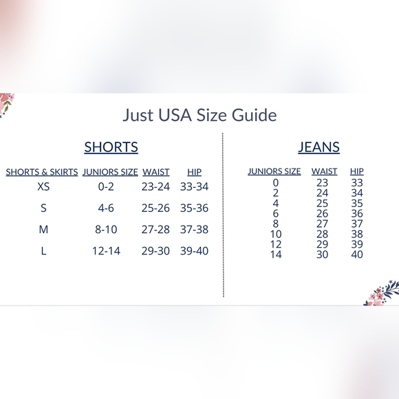 Just USA Blue Jean Denim Shorts Size Small 4-6 Juniors Womens Light Wash - Picture 6 of 6